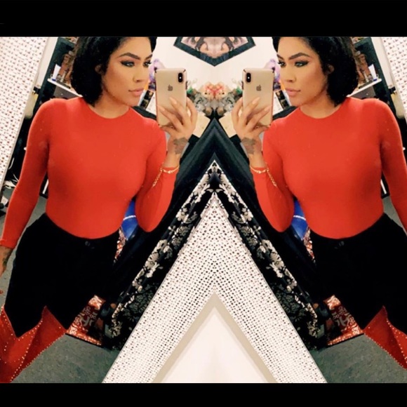 Red long sleeve bodysuit - Picture 1 of 1